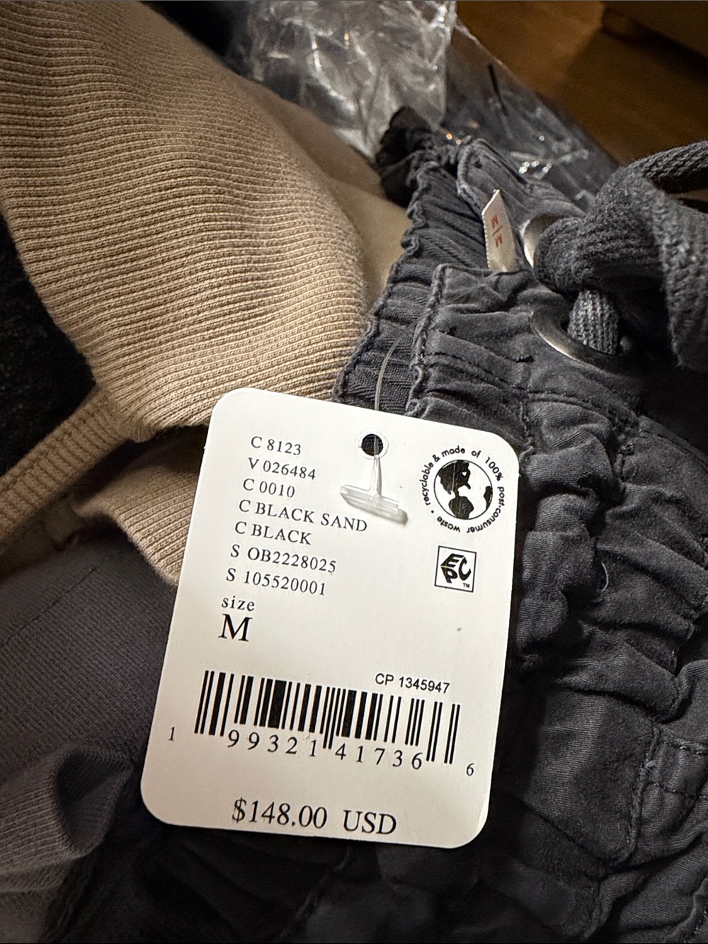 Free People Black We The Free Onset Pull-On Cargo Pants M - Picture 4 of 4